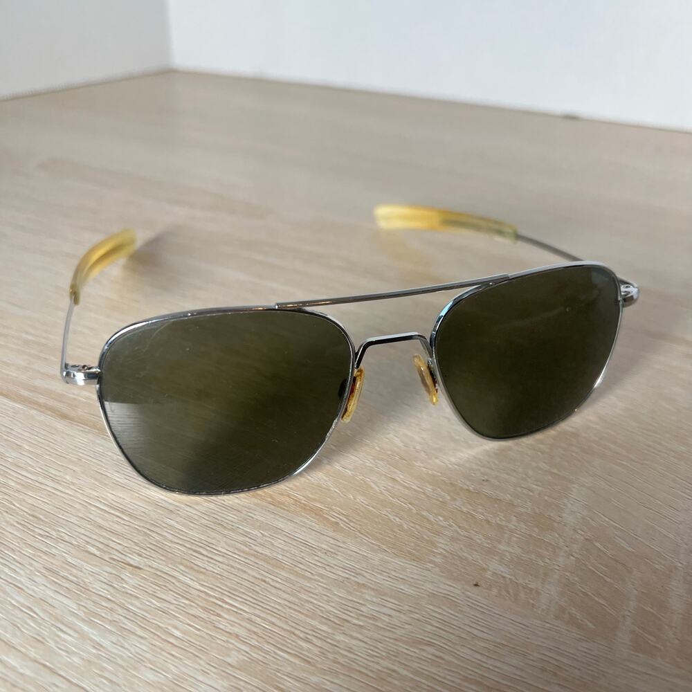 Randolph Engineering Aviator Sunglasses 5 1/2 Chrome AF-58-20